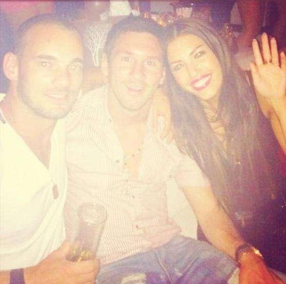 FOTO - Serate da 10 con Wes, Yolanthe e... Messi!