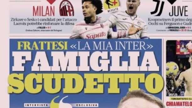 Prima GdS - Frattesi: “La mia Inter, famiglia scudetto”
