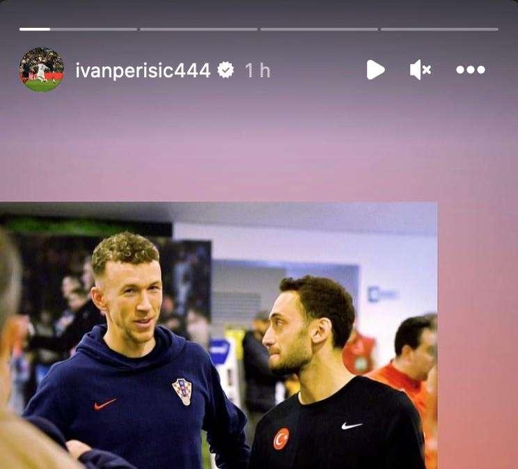 FOTO - Calhanoglu ritrova Perisic da avversario, il croato su Instagram: "Fratello"