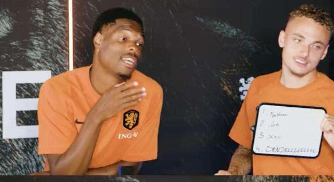 FC24, Dumfries scopre il suo overall nel ritiro dell'Olanda: "Sono davvero migliorato nei passaggi"