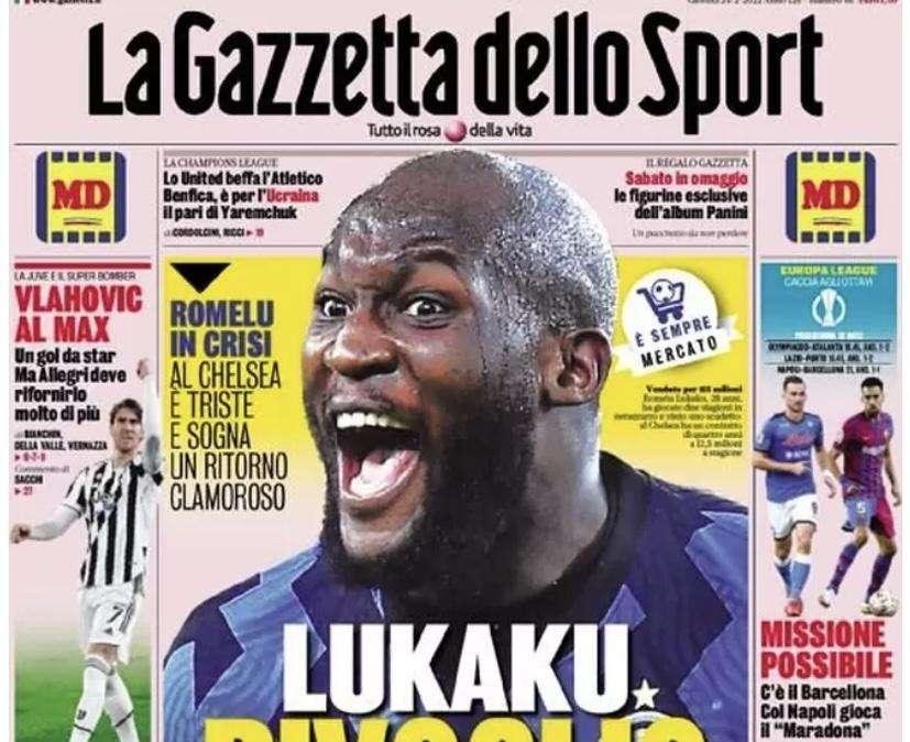 Prima GdS - Lukaku: "Rivoglio l'Inter"