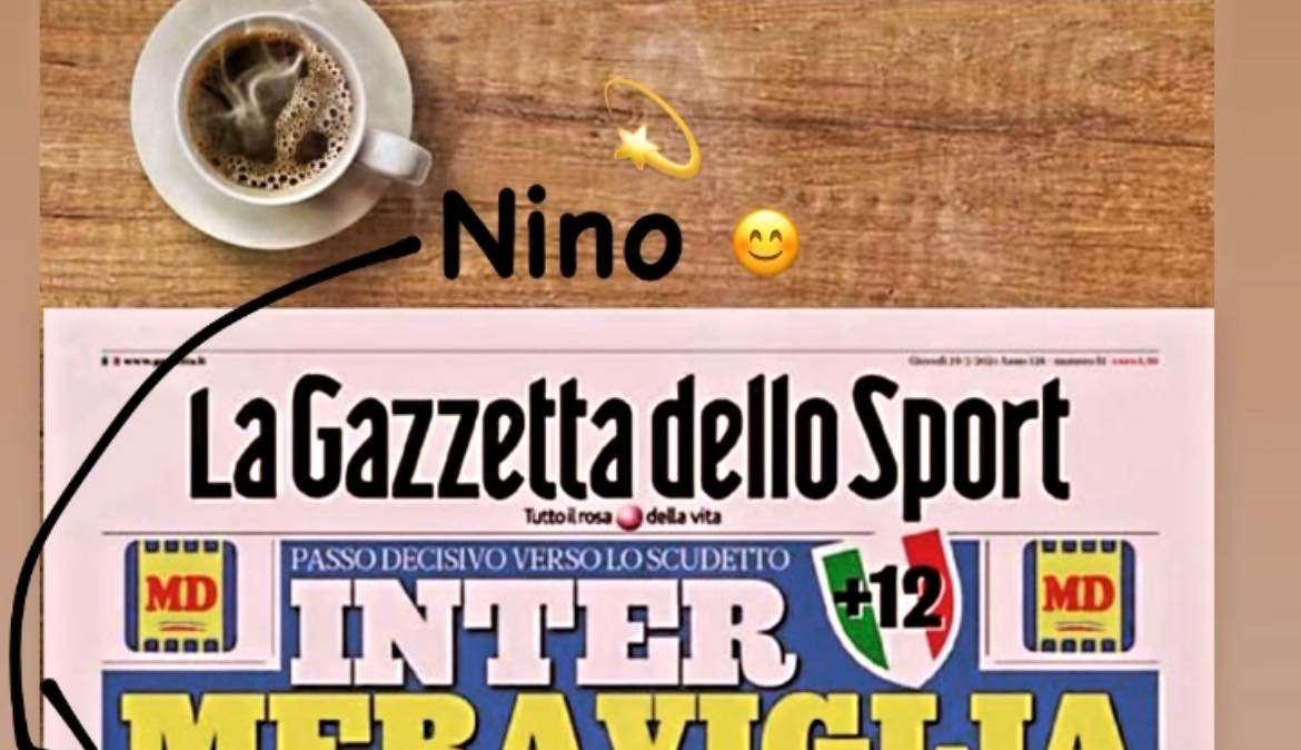 Sanchez modifica il titolo d'apertura della GdS: "Inter (Niño) meraviglia"