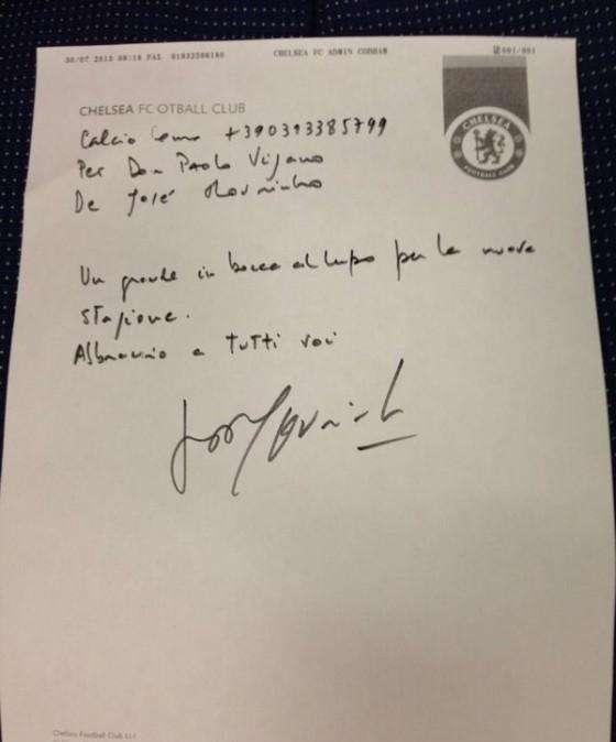 Como, che sorpresa: fax di auguri da... Mourinho!