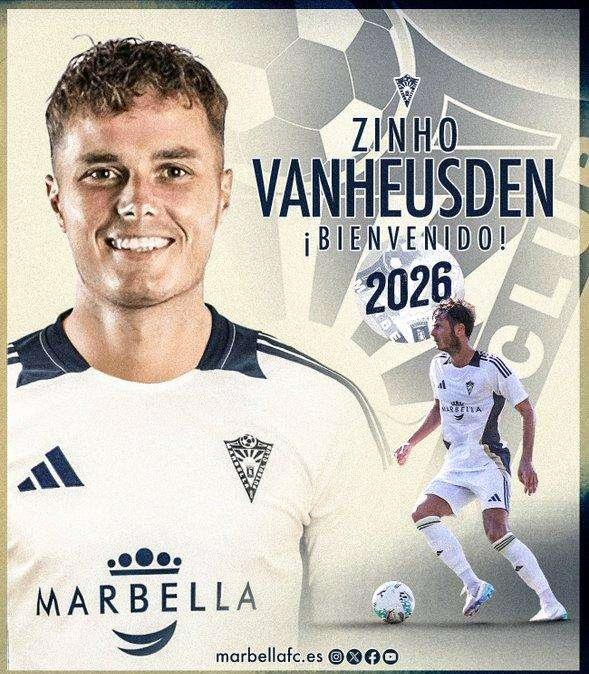 UFFICIALE - Zinho Vanheusden riparte dal Marbella: contratto annuale per il belga