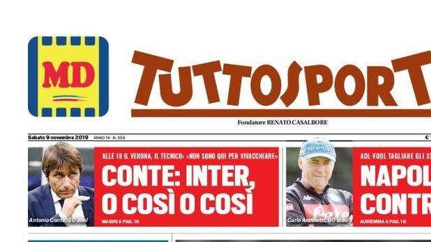 Prima TS - Conte: Inter, o così o così. Il tecnico: "Non sono qui per vivacchiare"