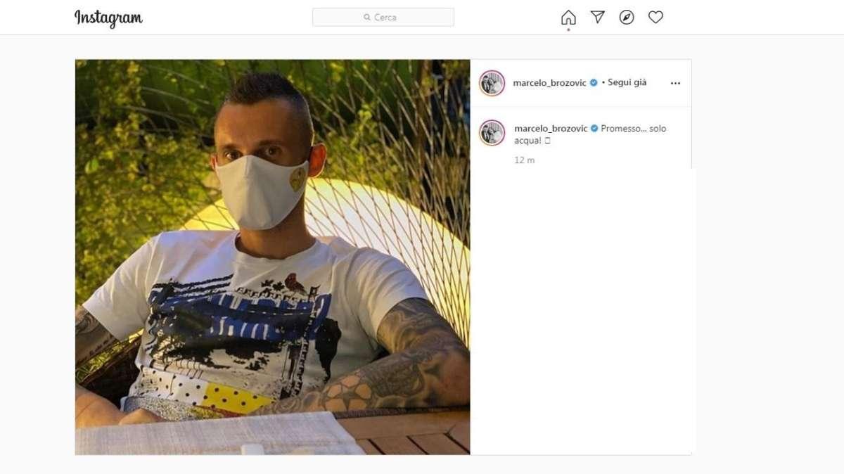 Brozovic spegne il caso: "Promesso... solo acqua!"