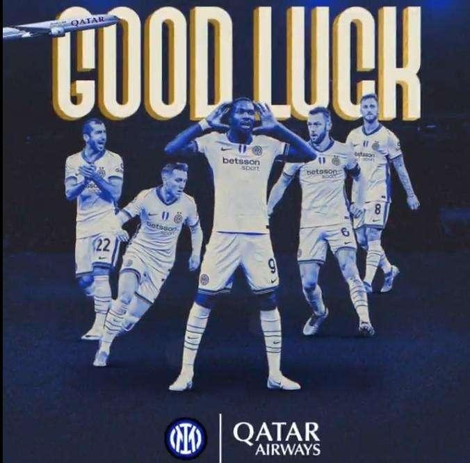 L'Inter s'appresta ad affrontare il Feyenoord. Gli auguri di Qatar Airways: "Pronti per una partita di prima classe"