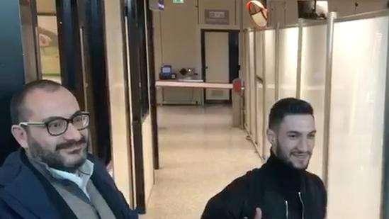 Napoli, Matteo Politano a Villa Stuart per le visite mediche