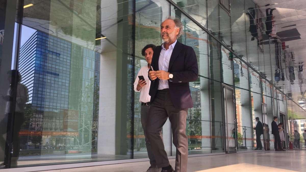 FOTO - Inter, visita di cortesia in sede di De Giorgis