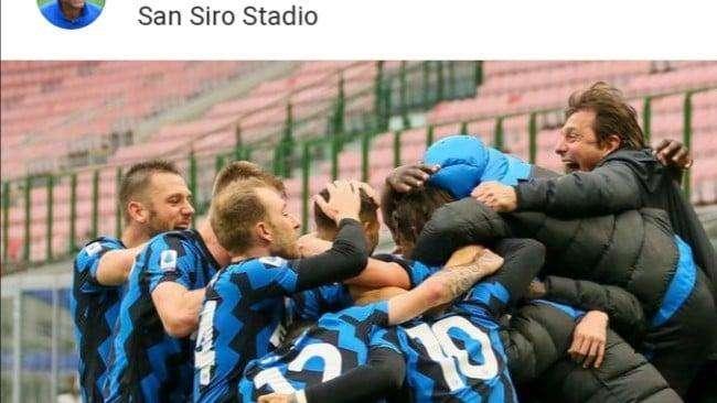 L'Inter batte il Cagliari, Conte la compatta e ruggisce sui social: "Always all together"