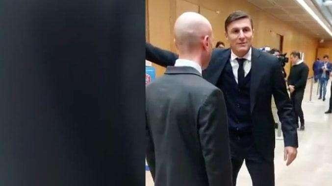 Disavventura per Zanetti a Nyon: bloccato all'ingresso, Pupi è costretto a battibeccare con la sicurezza