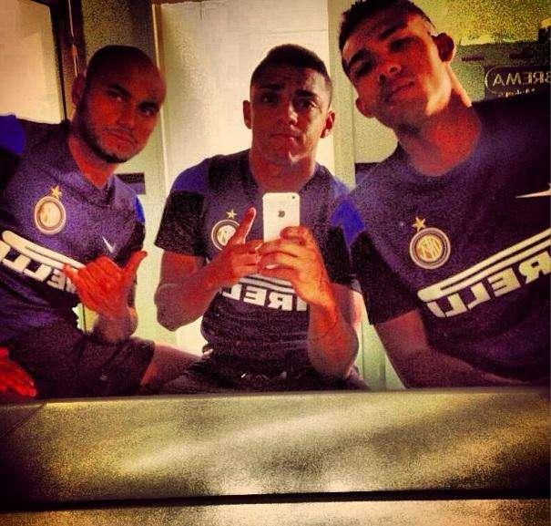 FOTO - Colonia verdeoro: Wallace con Juan e Jonathan