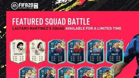FIFA 20, la squadra di Lautaro per le Squad Battles: c'è anche Hakimi 