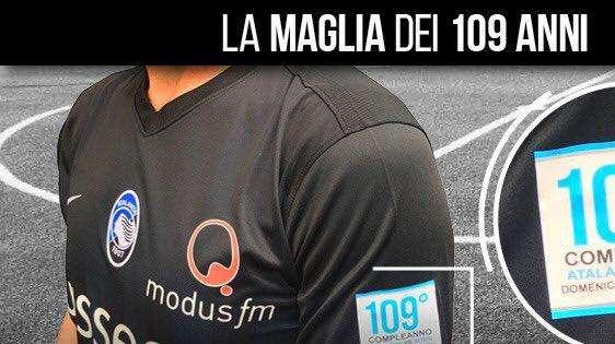 Atalanta, patch celebrativa sulla maglia per i 109 anni