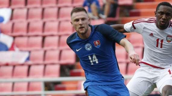 Azerbaigian-Slovacchia, Skriniar regolarmente al centro della difesa 
