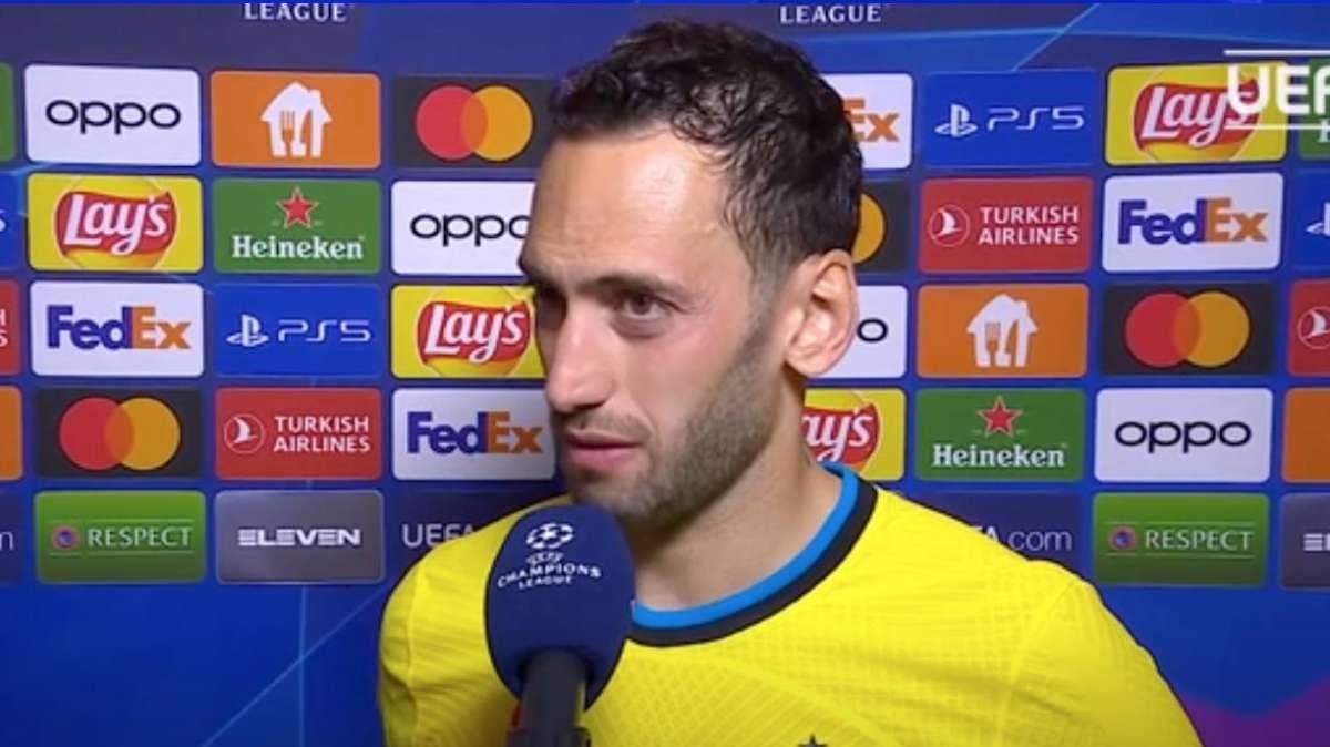 Calhanoglu: "Ai quarti dopo tanti anni, felice per il club. Gli ultimi 2'? Ho avuto un po' di paura..."