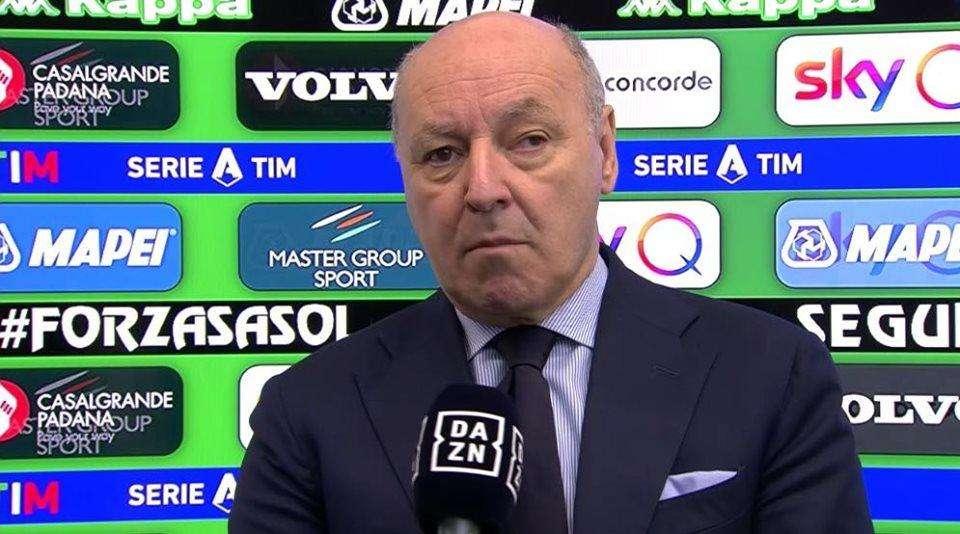 Marotta: "Sanchez tornerà tra due mesi, l'assetto offensivo non cambierà. Saremo vigili a gennaio"