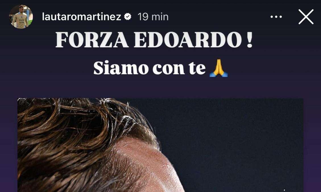 Dalla ThuLa a Bastoni, sui social è tutto un coro per Bove: "Forza Edoardo, siamo con te"