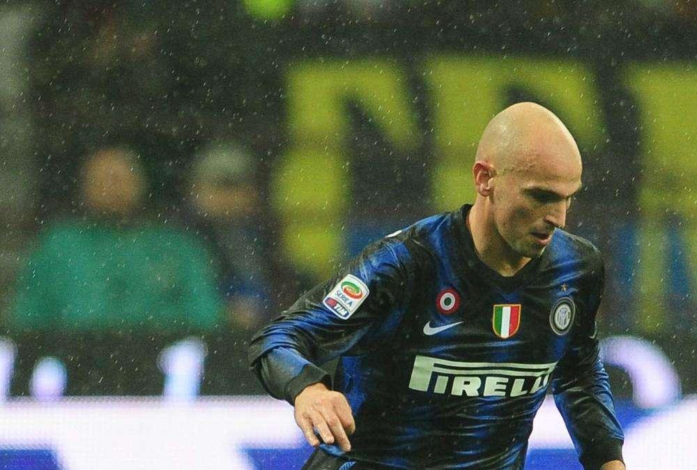 Esteban Cambiasso &egrave; dovuto uscito per un guaio al bicipite