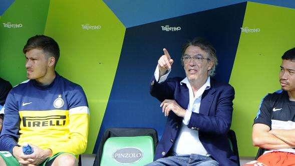Massimo Moratti presente all'allenamento odierno