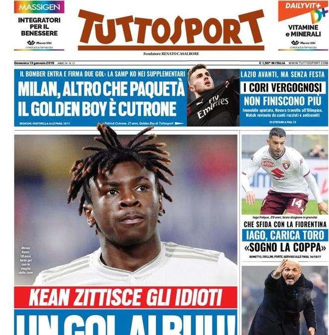 Prima pagina TS - Silenzio a San Siro, l'Inter cerca l'urlo