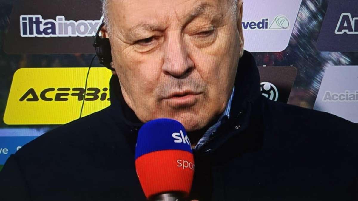 Marotta a Sky: "Mercato Inter chiuso, per Diaby non c'erano i presupposti. Dumfries-Liverpool? Telefonate improvvide"