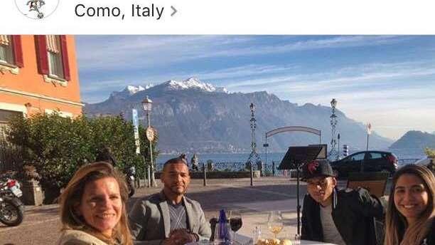 Dalbert, relax sul Lago di Como: "Giornata piacevole"