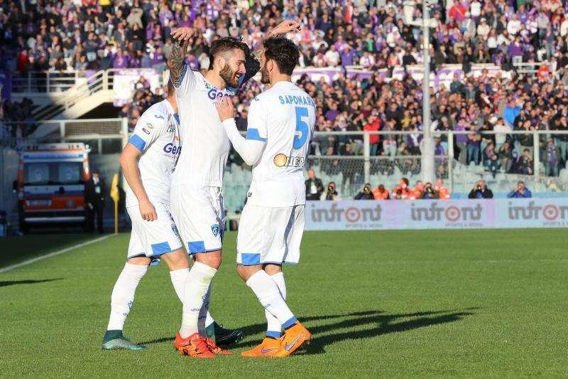 Viola bloccata dall'Empoli, pari Lazio: i risultati