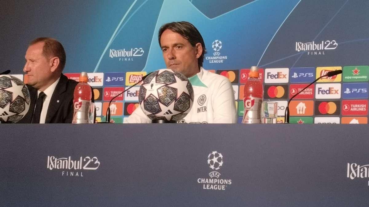 Inzaghi: "Uniti nei momenti difficili. Haaland? Tutto il City è da limitare. Su Mkhitaryan ci sono buone sensazioni"