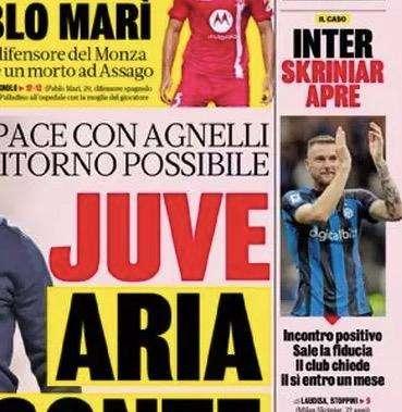 Prima GdS - Inter, Skriniar apre: incontro positivo, sale la fiducia. Juve, aria di Conte