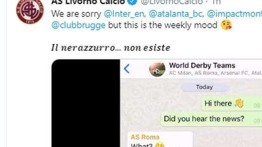 Il Livorno si prepara al derby contro il Pisa e non fa sconti a Inter e Atalanta: "Il nerazzurro non esiste"