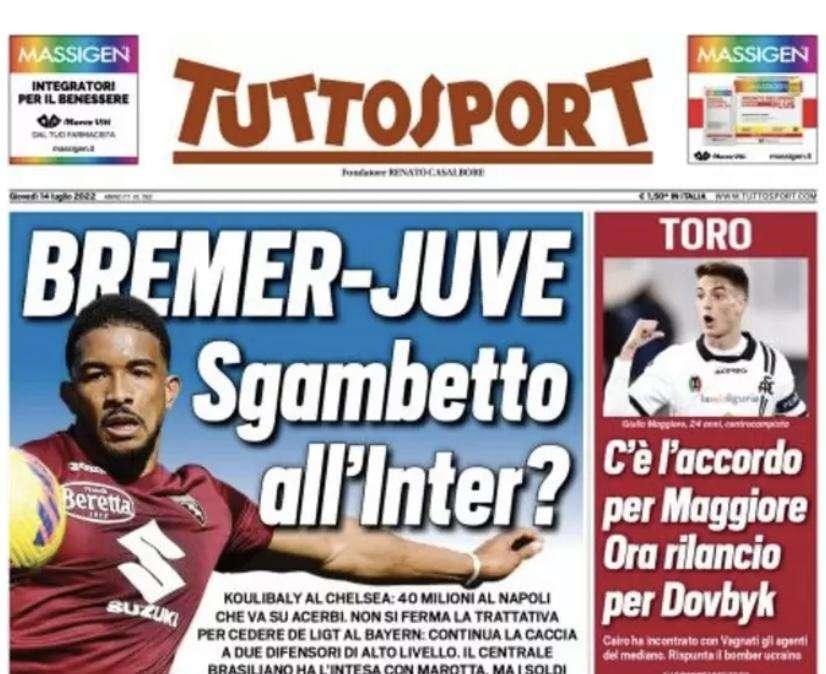 Prima TS - Bremer-Juve, sgambetto all'Inter?