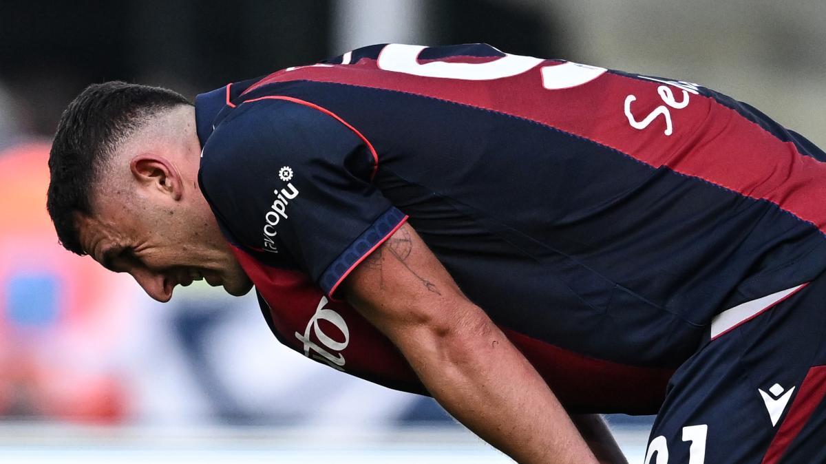 Bologna, Piccoli ko con l'Inter: starà ai box per tre settimane