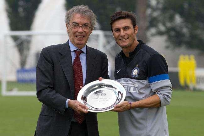 800 volte Zanetti. Moratti lo premia, il capitano scrive...