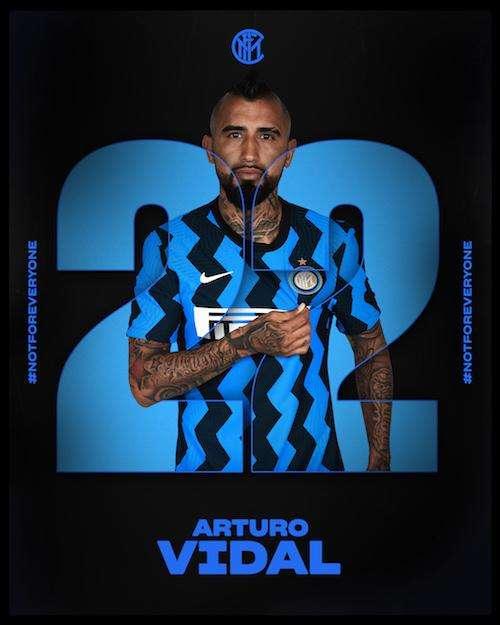 Vidal cambia maglia ma non il numero: sulle spalle del cileno ci sarà la 22 
