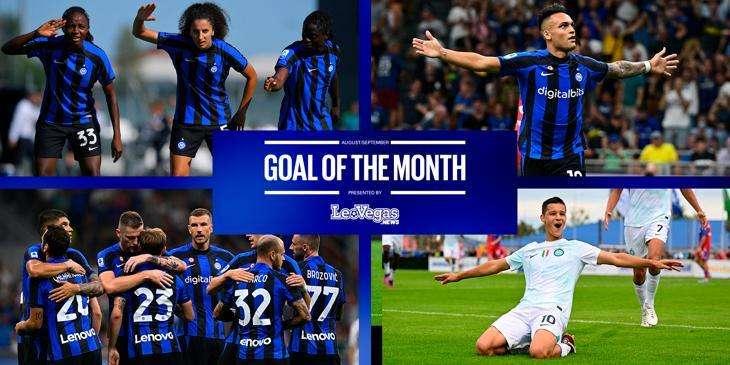 Dalle perle di Barella fino a Lautaro e Valentin Carboni: i 9 candidati al LeoVegas.news Goal of the Month