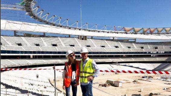 Simeone al cantiere del nuovo stadio dell'Atletico: "Sarà la nostra nuova casa". Inter lontanissima
