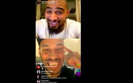 Boateng stuzzica Aubameyang sul rinnovo con l'Arsenal: il bomber risponde con delle risate