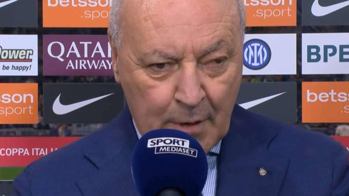 Marotta: "Inter-Roma, il rinvio era giusto. Ringrazio Inzaghi e squadra per la disponibilità a giocare domenica"