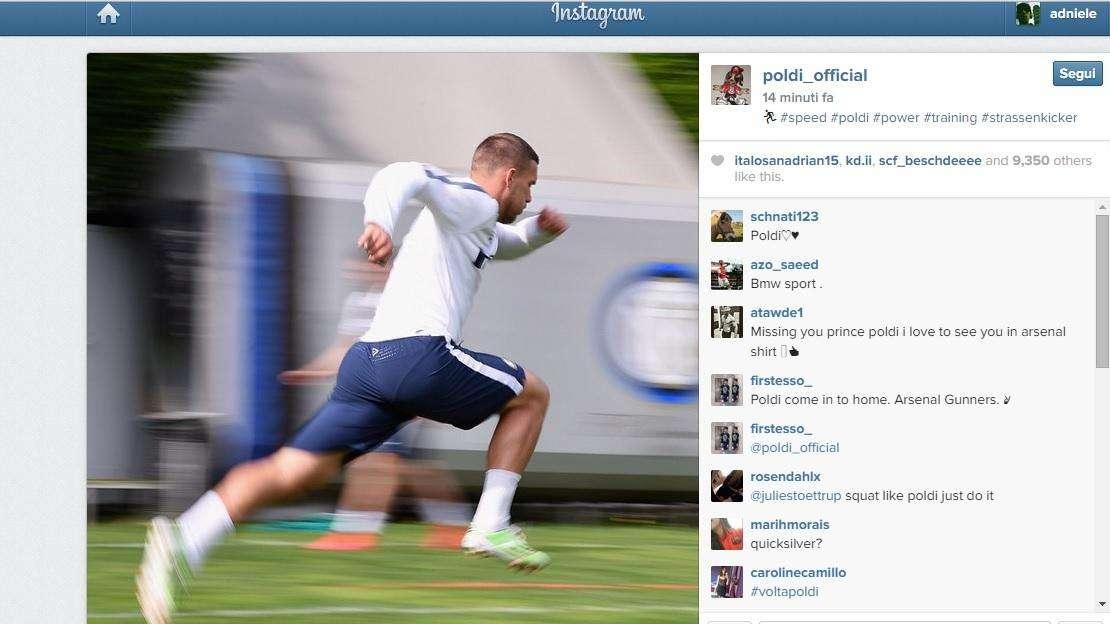 "Velocità più potenza": Podolski corre verso la Lazio
