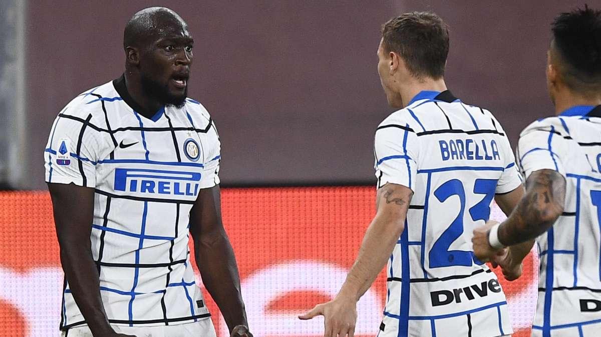Genoa-Inter - Barella cambia la squadra, Lukaku non perdona. Ranocchia affidabile, Darmian propositivo 