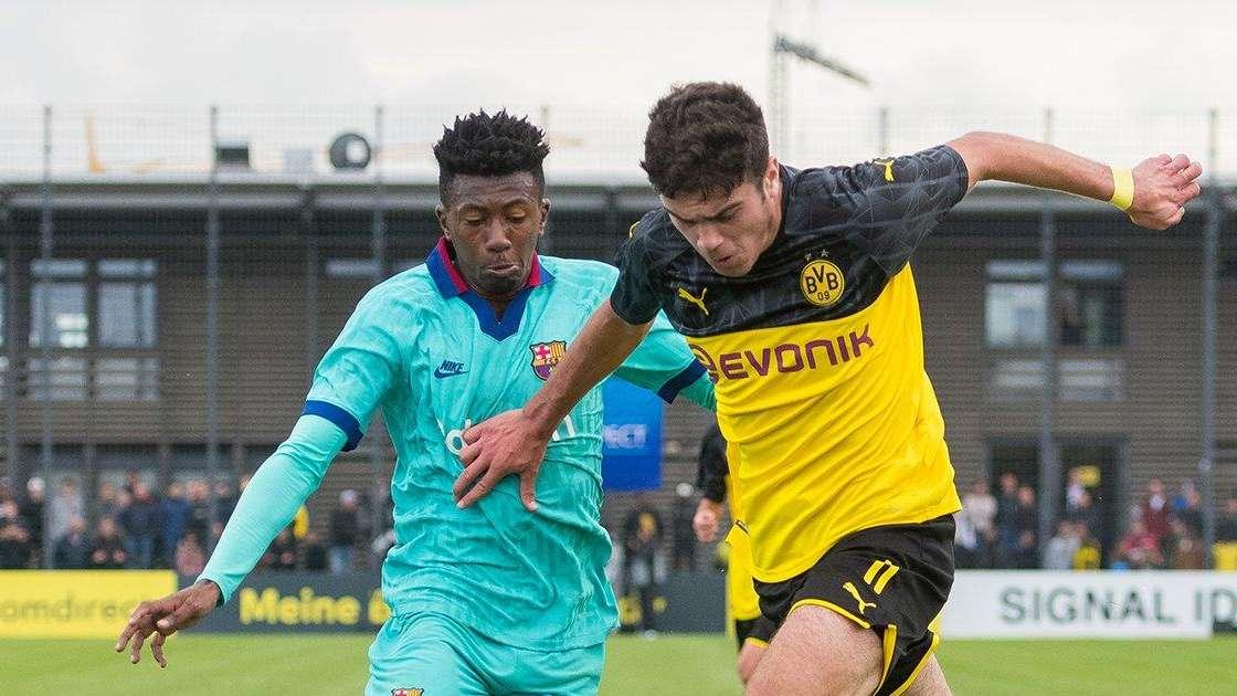 Youth League, il Borussia Dortmund sconfigge per 2-1 il Barcellona e raggiunge l'Inter in testa al girone