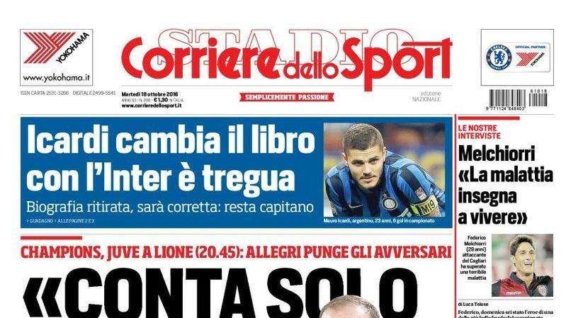 Prima CdS - Icardi cambia il libro, con l'Inter è tregua