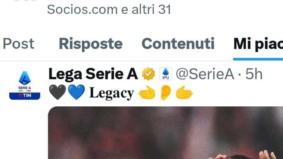 La Lega Serie A esalta Eto'o e Thuram, Leao mostra il proprio apprezzamento 