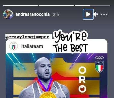 Impresa di Jacobs, Ranocchia esulta: "You're the best"