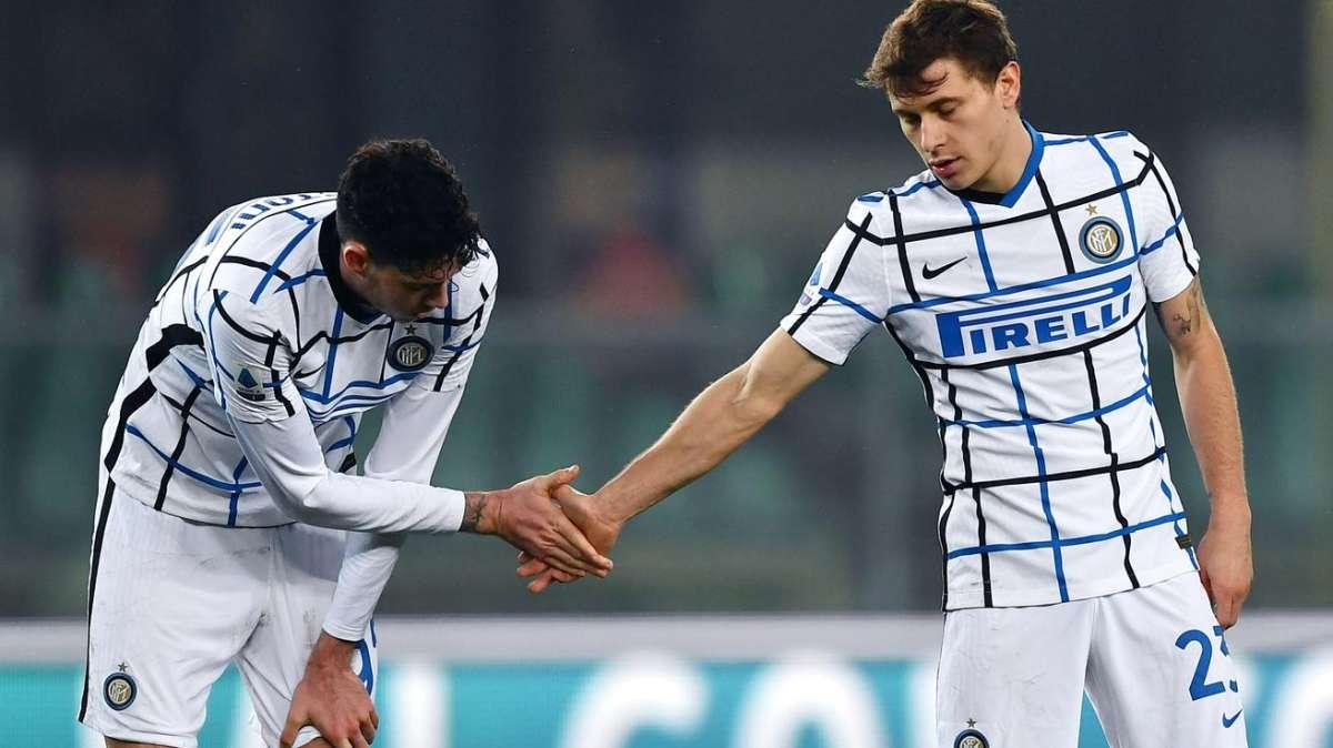 Mancini: "Bastoni e Barella giovani ma in A da qualche anno. Daranno soddisfazioni all'Italia"