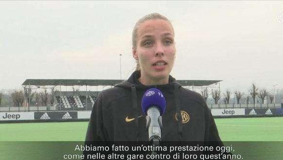 Inter Women ko con la Juventus, Kristjánsdóttir: "Dispiace tanto perché secondo me meritavamo molto di più"