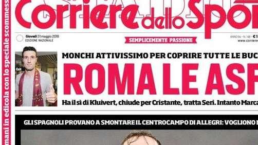 Prima pagina CdS - L'Inter a casa Dembélé