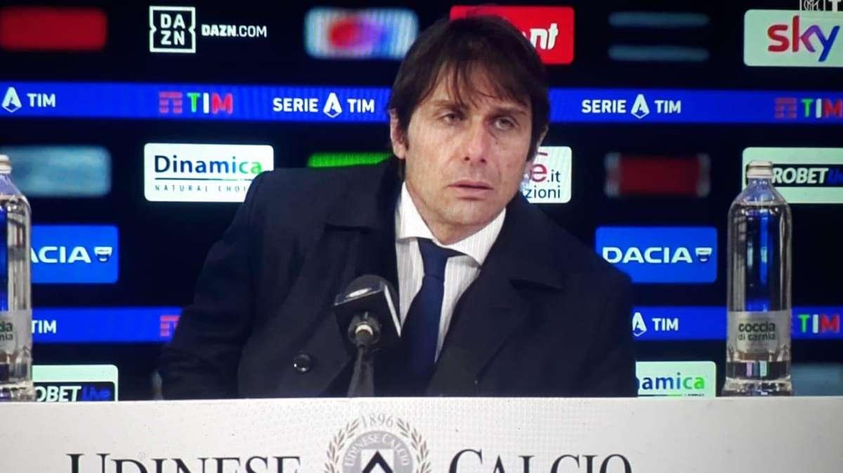 Conte in conferenza: "Nervosismo? No, desiderio di vincere. Passo indietro rispetto alla Juve per un motivo"