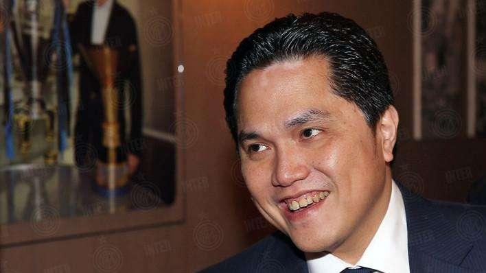 Thohir a San Siro a colloquio con Fassone e Zanetti